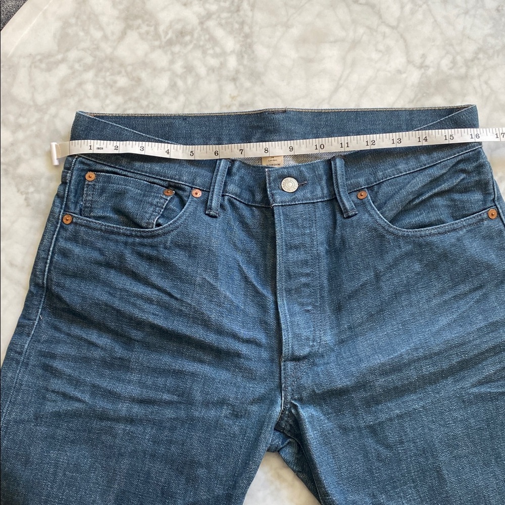 RRL Ralph Lauren Selvedge Sanforized Low Straight Denim Jeans - Picture 9 of 17